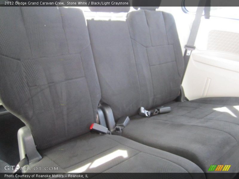 Stone White / Black/Light Graystone 2012 Dodge Grand Caravan Crew