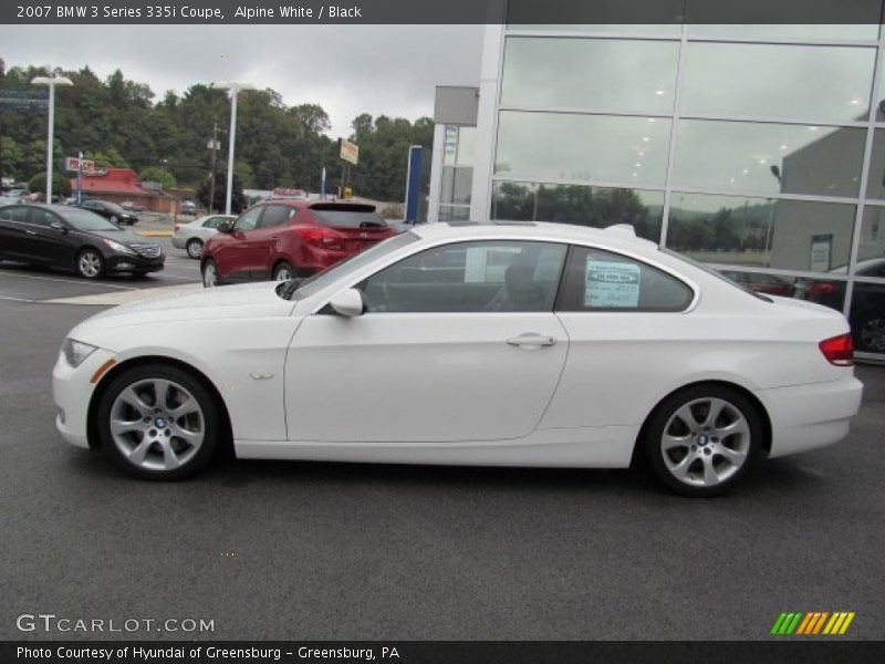 Alpine White / Black 2007 BMW 3 Series 335i Coupe