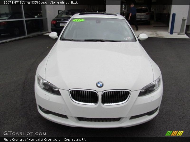 Alpine White / Black 2007 BMW 3 Series 335i Coupe