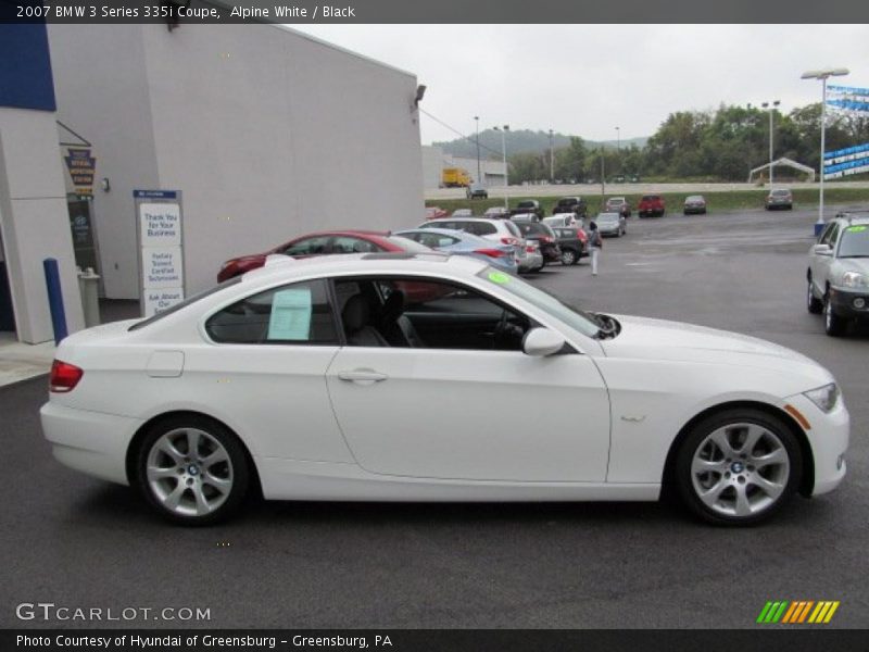 Alpine White / Black 2007 BMW 3 Series 335i Coupe