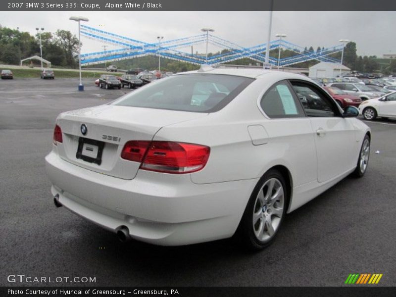 Alpine White / Black 2007 BMW 3 Series 335i Coupe
