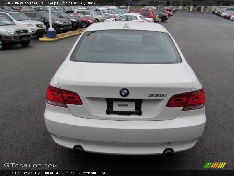 Alpine White / Black 2007 BMW 3 Series 335i Coupe