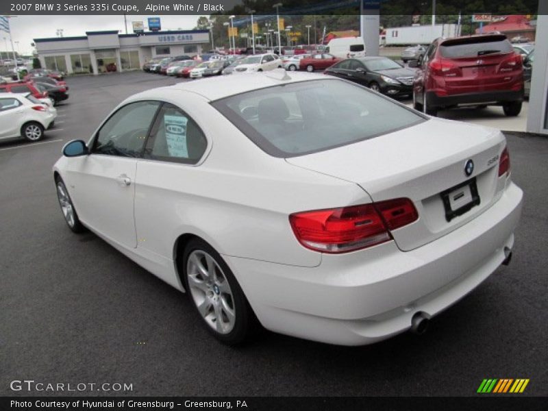 Alpine White / Black 2007 BMW 3 Series 335i Coupe