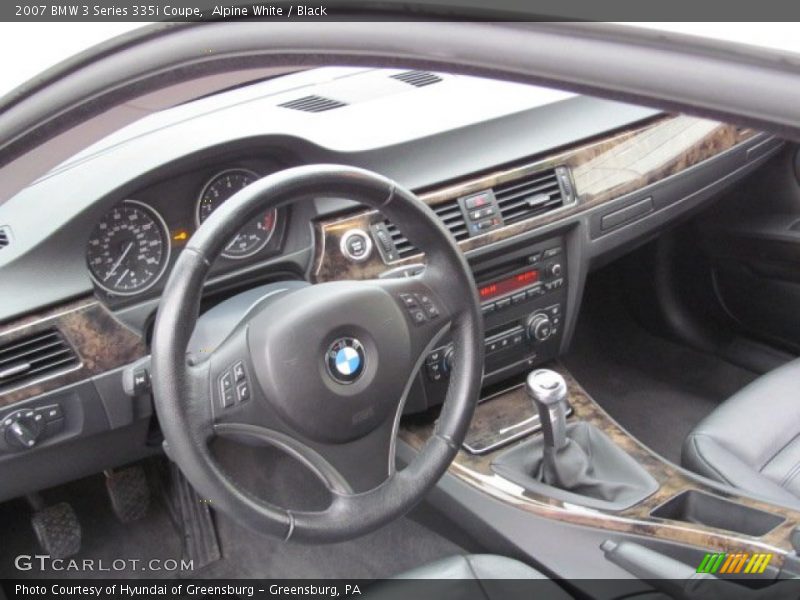 Alpine White / Black 2007 BMW 3 Series 335i Coupe