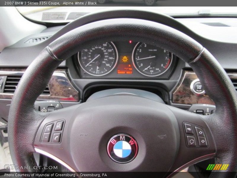 Alpine White / Black 2007 BMW 3 Series 335i Coupe