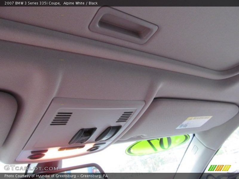 Alpine White / Black 2007 BMW 3 Series 335i Coupe