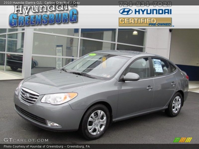 Carbon Gray Mist / Gray 2010 Hyundai Elantra GLS