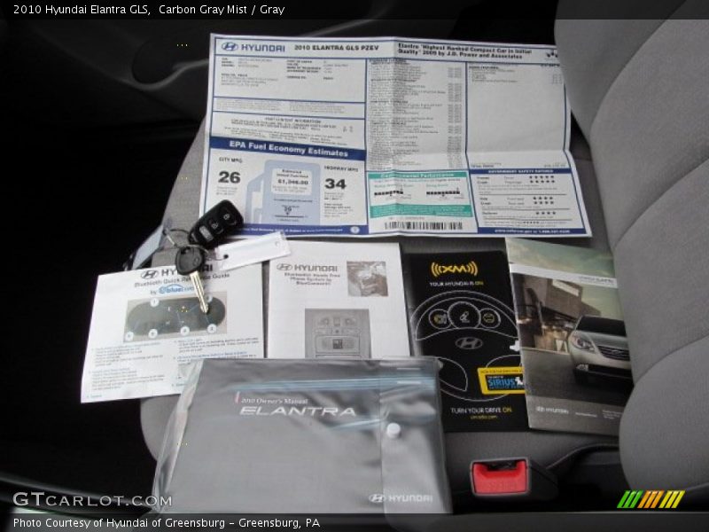 Carbon Gray Mist / Gray 2010 Hyundai Elantra GLS