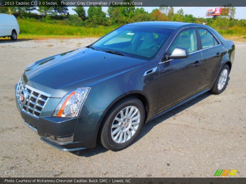 Thunder Gray ChromaFlair / Cashmere/Cocoa 2013 Cadillac CTS 3.0 Sedan