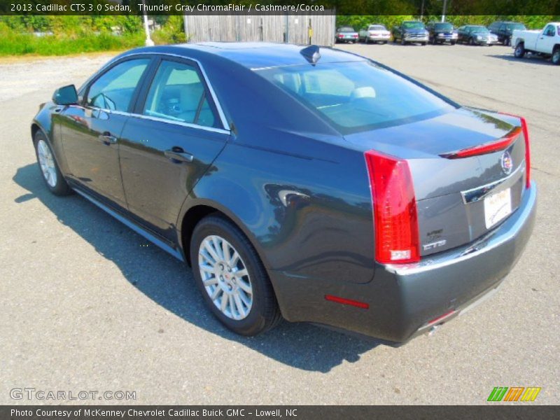 Thunder Gray ChromaFlair / Cashmere/Cocoa 2013 Cadillac CTS 3.0 Sedan