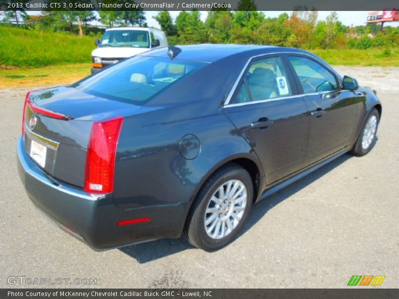 Thunder Gray ChromaFlair / Cashmere/Cocoa 2013 Cadillac CTS 3.0 Sedan