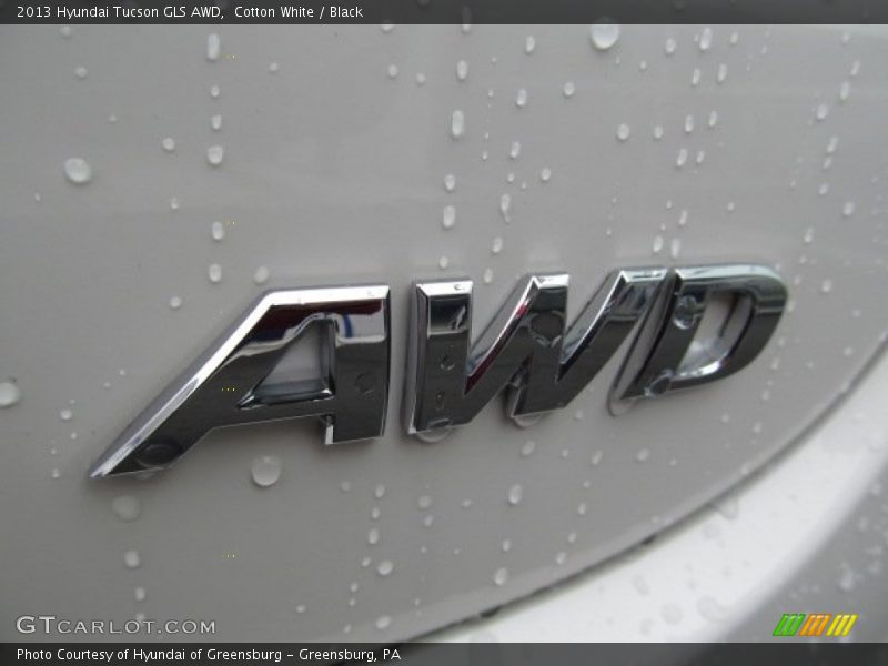 Cotton White / Black 2013 Hyundai Tucson GLS AWD