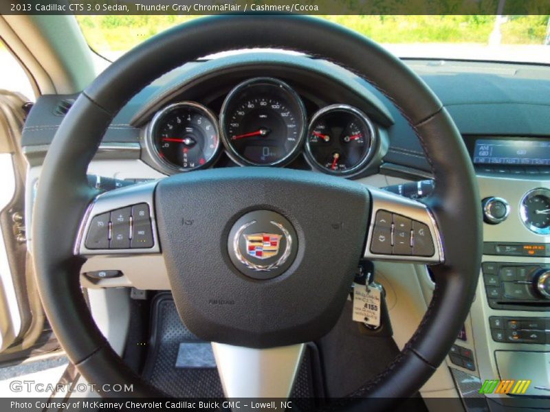Thunder Gray ChromaFlair / Cashmere/Cocoa 2013 Cadillac CTS 3.0 Sedan