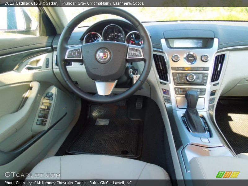 Thunder Gray ChromaFlair / Cashmere/Cocoa 2013 Cadillac CTS 3.0 Sedan