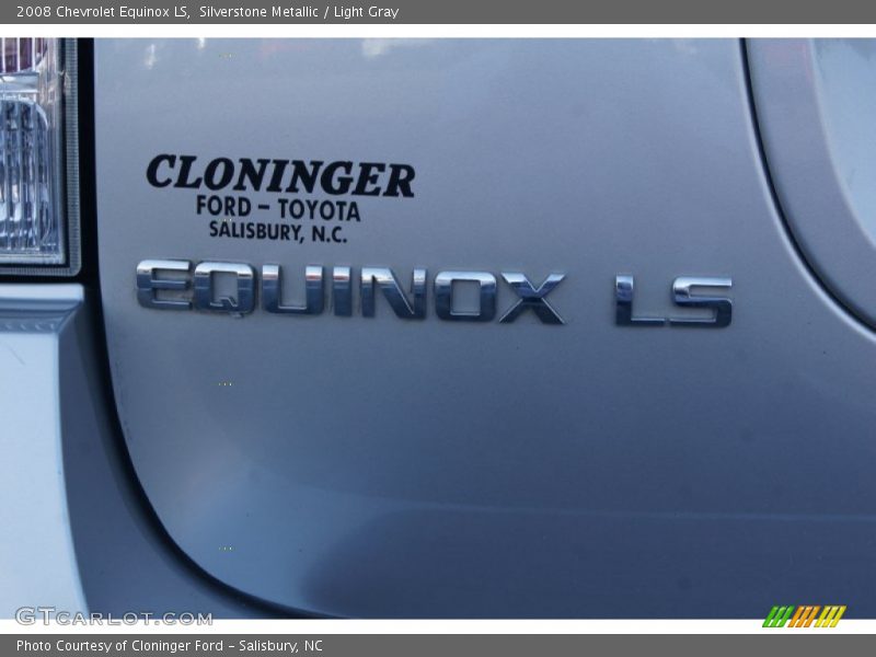 Silverstone Metallic / Light Gray 2008 Chevrolet Equinox LS