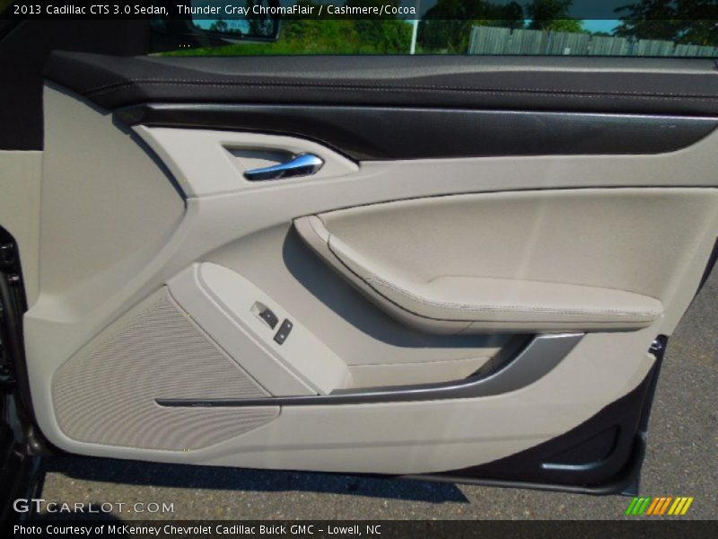 Thunder Gray ChromaFlair / Cashmere/Cocoa 2013 Cadillac CTS 3.0 Sedan