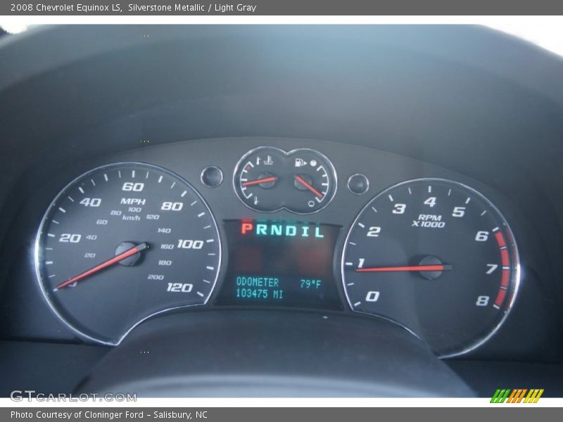 Silverstone Metallic / Light Gray 2008 Chevrolet Equinox LS
