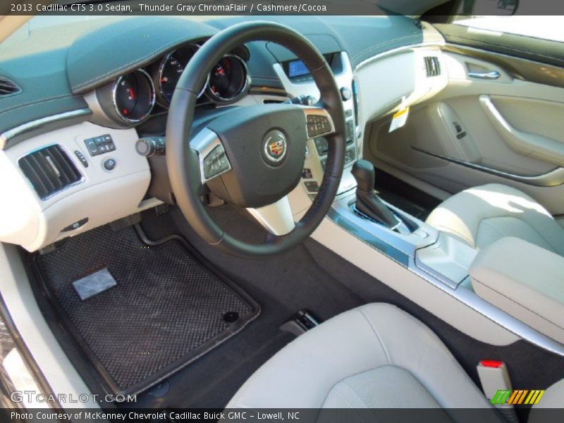 Thunder Gray ChromaFlair / Cashmere/Cocoa 2013 Cadillac CTS 3.0 Sedan