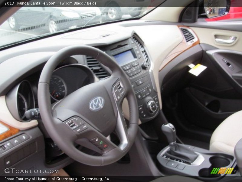 Dashboard of 2013 Santa Fe Sport