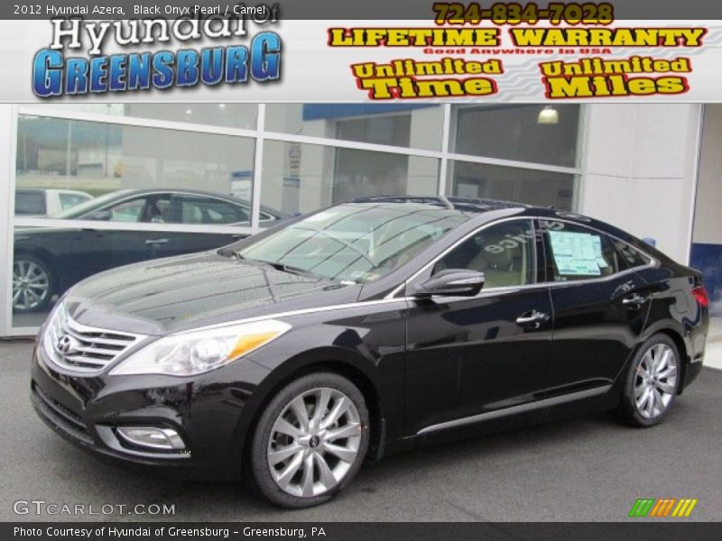 Black Onyx Pearl / Camel 2012 Hyundai Azera