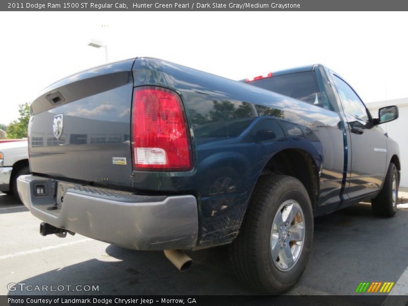 Hunter Green Pearl / Dark Slate Gray/Medium Graystone 2011 Dodge Ram 1500 ST Regular Cab