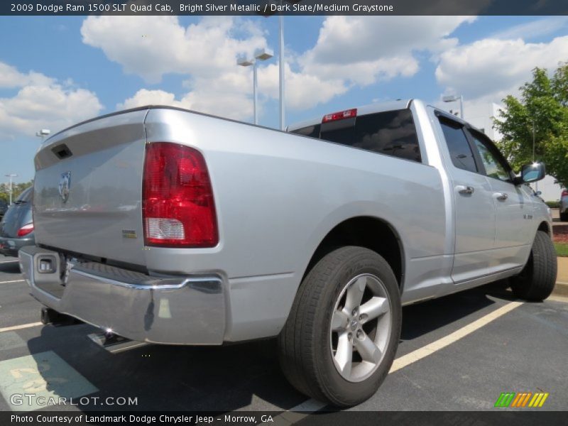 Bright Silver Metallic / Dark Slate/Medium Graystone 2009 Dodge Ram 1500 SLT Quad Cab