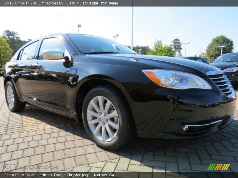 Black / Black/Light Frost Beige 2013 Chrysler 200 Limited Sedan