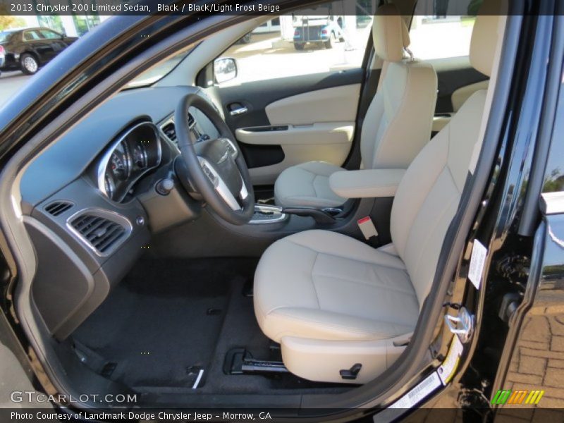 Black / Black/Light Frost Beige 2013 Chrysler 200 Limited Sedan