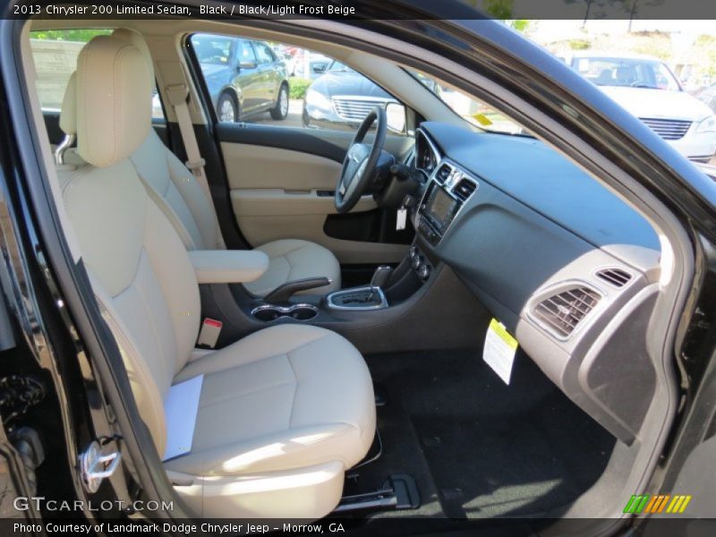 Black / Black/Light Frost Beige 2013 Chrysler 200 Limited Sedan