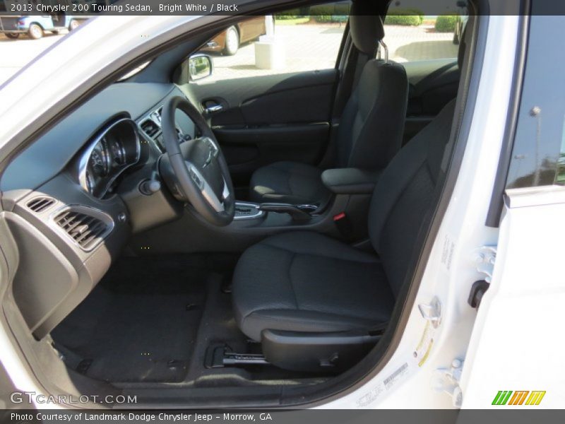 Bright White / Black 2013 Chrysler 200 Touring Sedan