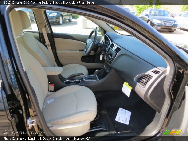 Black / Black/Light Frost Beige 2013 Chrysler 200 Touring Sedan