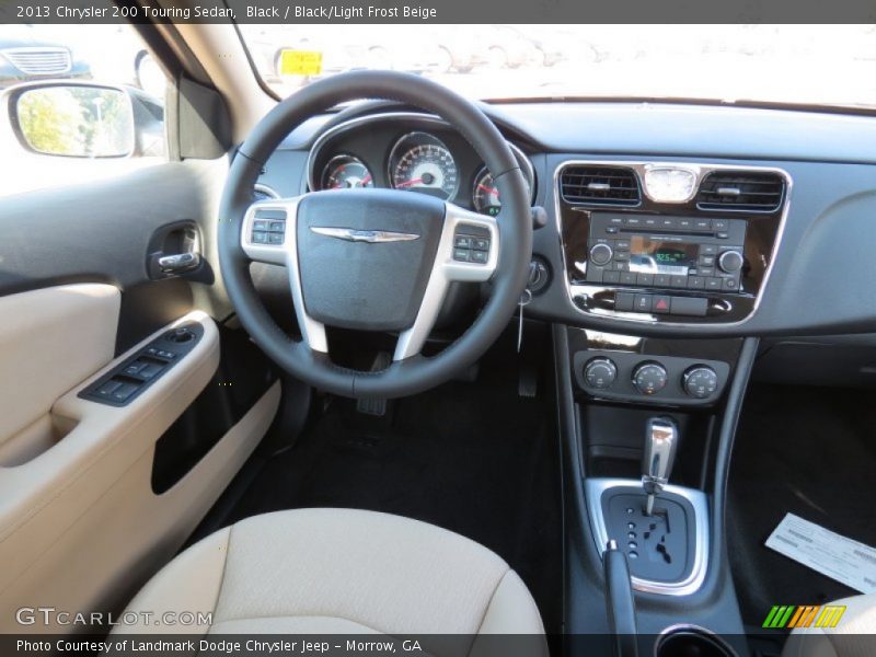 Black / Black/Light Frost Beige 2013 Chrysler 200 Touring Sedan