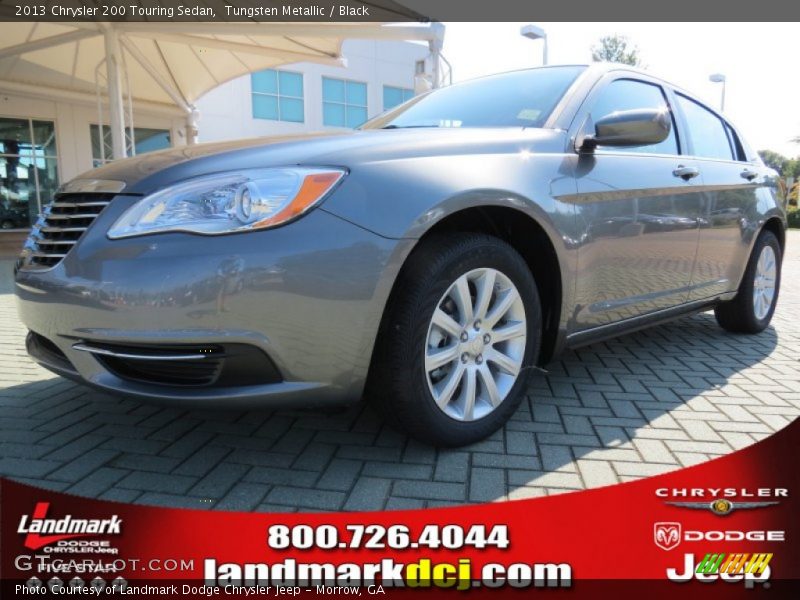 Tungsten Metallic / Black 2013 Chrysler 200 Touring Sedan
