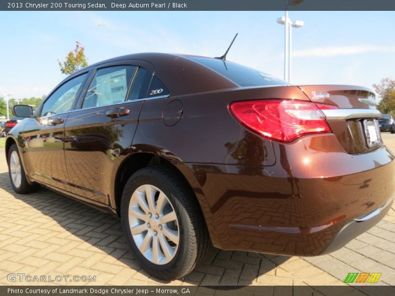 Deep Auburn Pearl / Black 2013 Chrysler 200 Touring Sedan