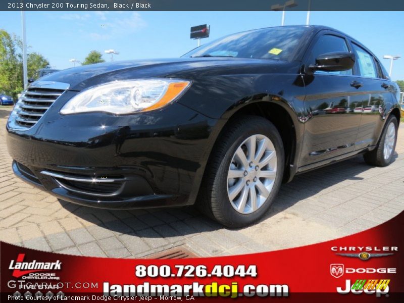 Black / Black 2013 Chrysler 200 Touring Sedan