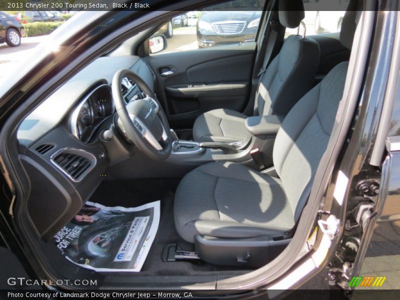 Black / Black 2013 Chrysler 200 Touring Sedan