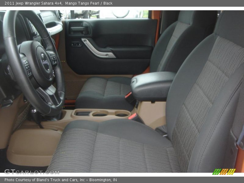 Mango Tango Pearl / Black 2011 Jeep Wrangler Sahara 4x4