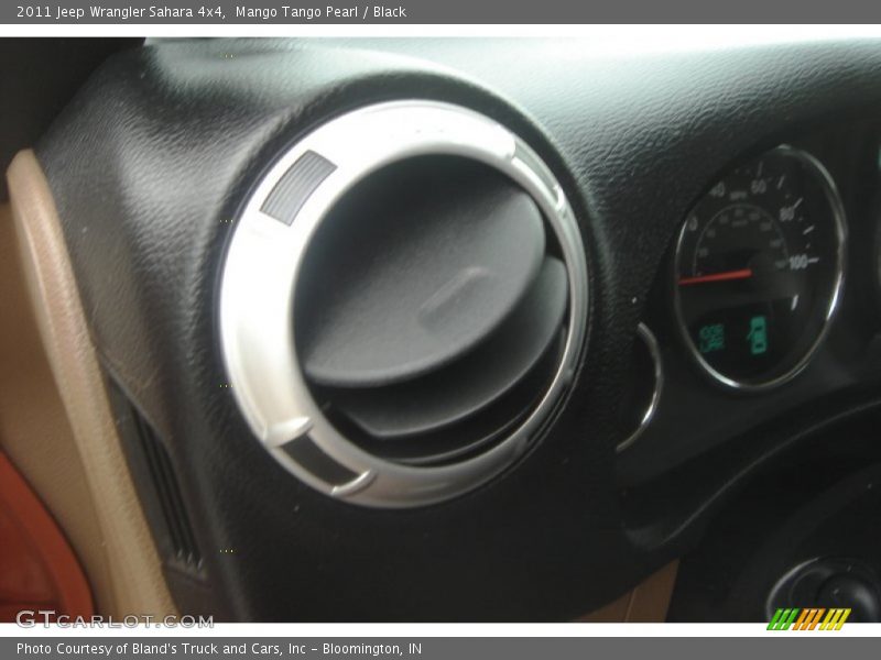 Mango Tango Pearl / Black 2011 Jeep Wrangler Sahara 4x4