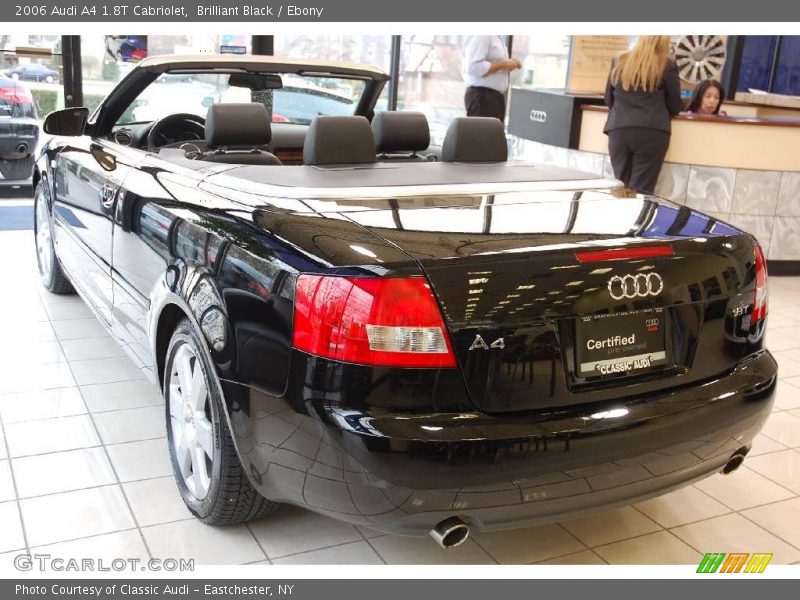 Brilliant Black / Ebony 2006 Audi A4 1.8T Cabriolet