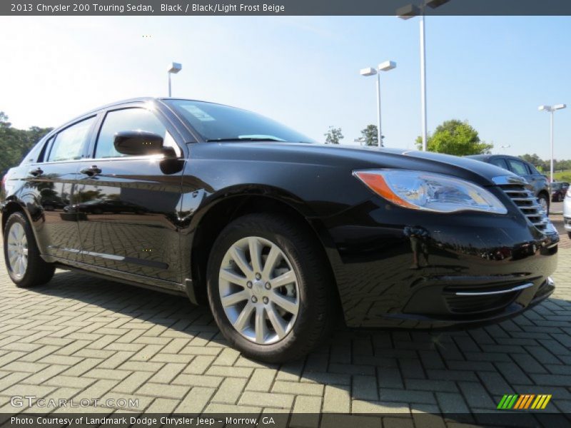 Black / Black/Light Frost Beige 2013 Chrysler 200 Touring Sedan