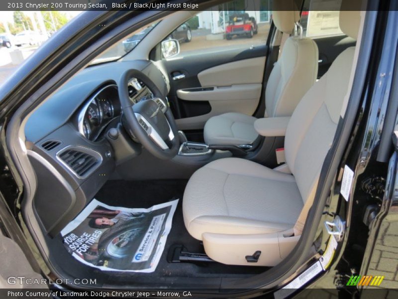 Black / Black/Light Frost Beige 2013 Chrysler 200 Touring Sedan