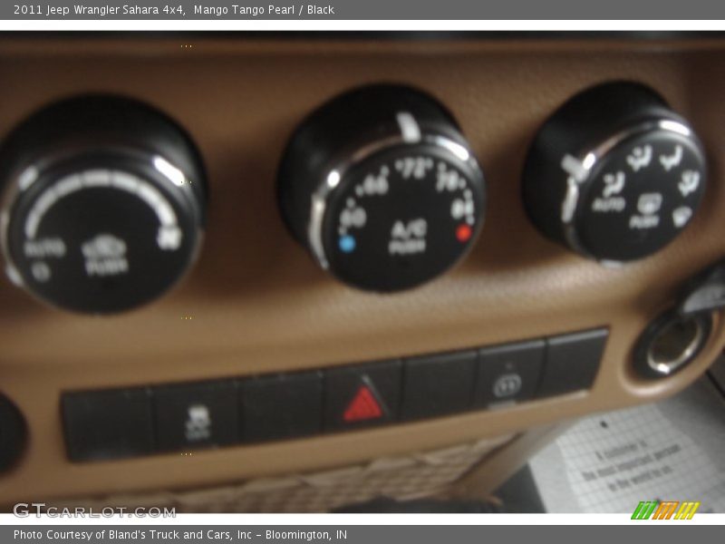Mango Tango Pearl / Black 2011 Jeep Wrangler Sahara 4x4