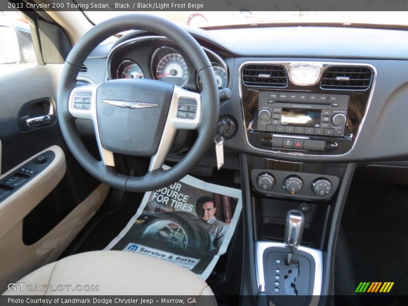 Black / Black/Light Frost Beige 2013 Chrysler 200 Touring Sedan
