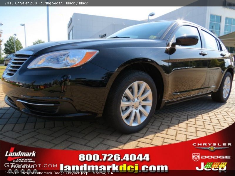 Black / Black 2013 Chrysler 200 Touring Sedan