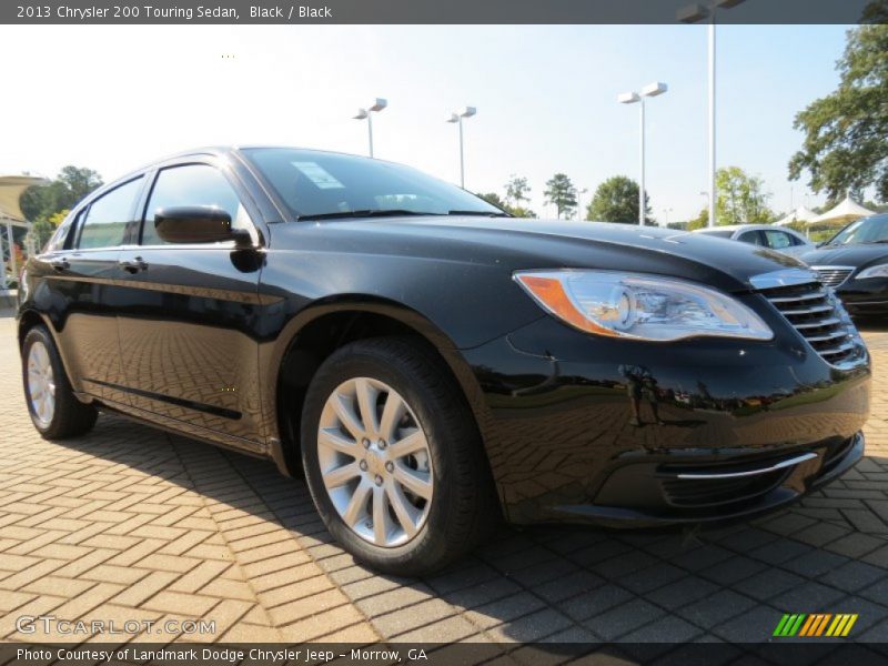 Black / Black 2013 Chrysler 200 Touring Sedan