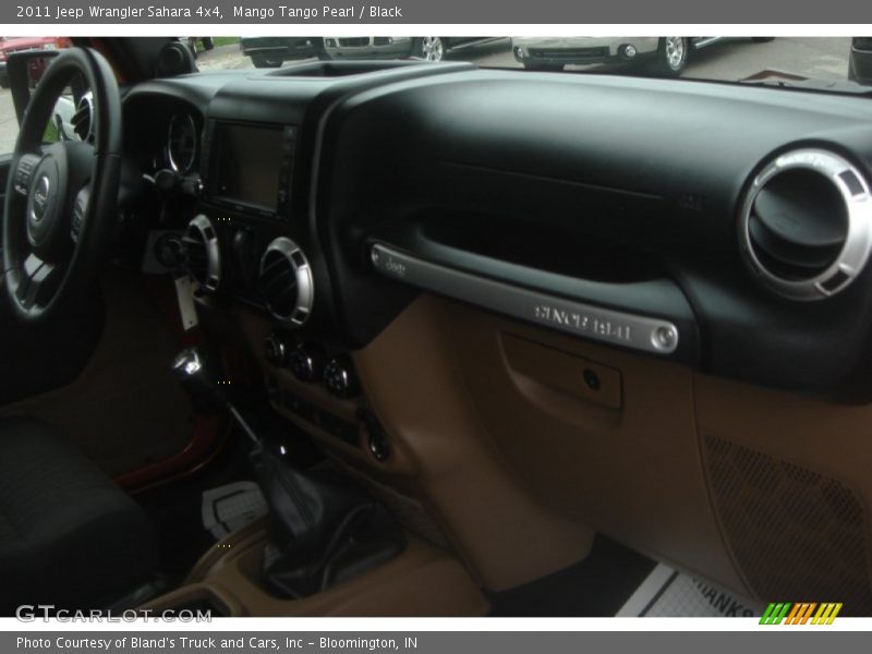 Mango Tango Pearl / Black 2011 Jeep Wrangler Sahara 4x4