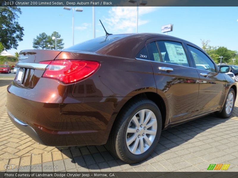 Deep Auburn Pearl / Black 2013 Chrysler 200 Limited Sedan