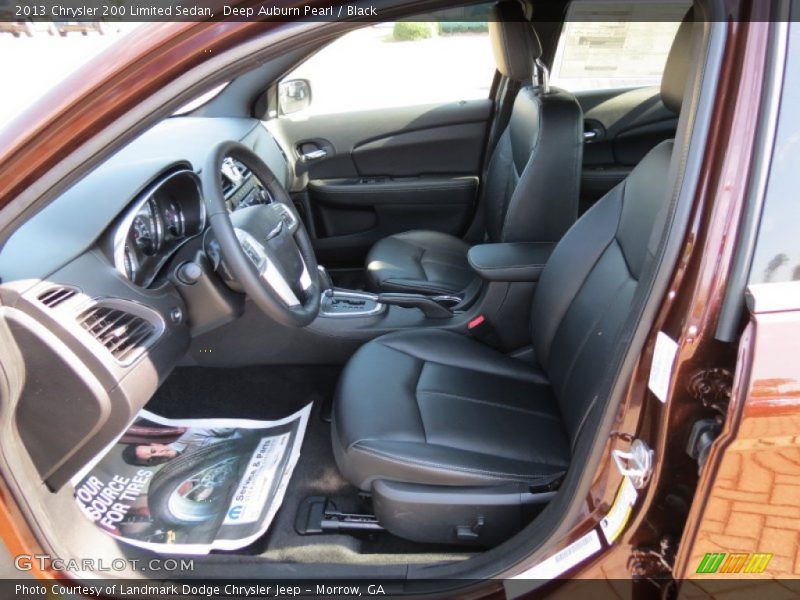 Deep Auburn Pearl / Black 2013 Chrysler 200 Limited Sedan