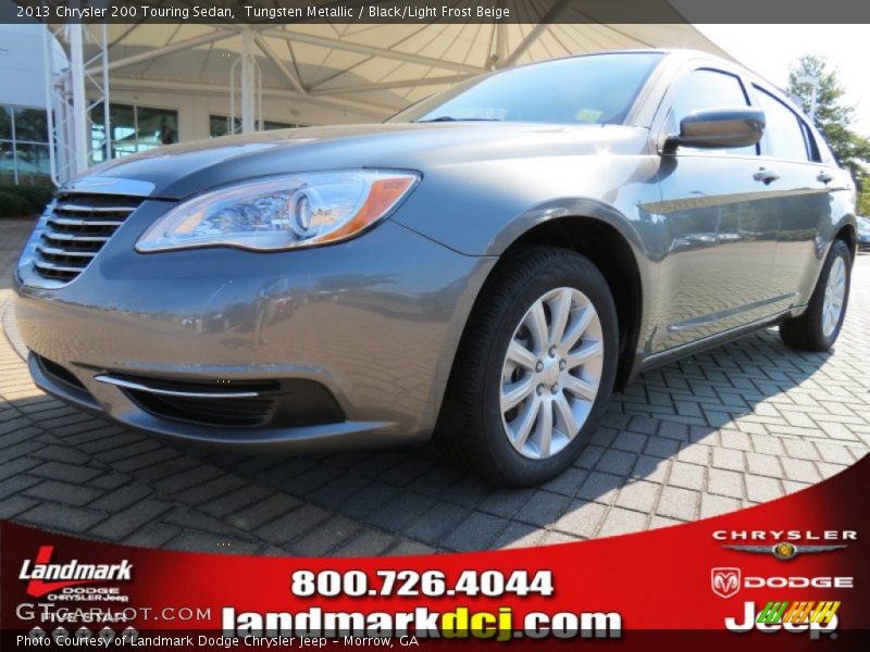 Tungsten Metallic / Black/Light Frost Beige 2013 Chrysler 200 Touring Sedan
