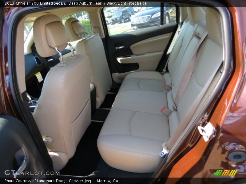 Deep Auburn Pearl / Black/Light Frost Beige 2013 Chrysler 200 Limited Sedan